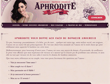 Tablet Screenshot of aphroditevoyance.com